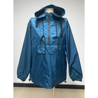 Blouson coupe-vent décontracté à capuche pour homme, 100 % nylon, demi-zip, léger, imperméable, imprimé sur mesure, vente en gros OEM