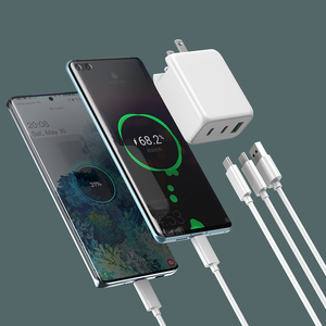 <span class=keywords><strong>Cargador</strong></span> USB C para Reino Unido/AU/EU/US, 65W, PD 3,0, GaN, adaptador de corriente tipo C con <span class=keywords><strong>cargador</strong></span> de pared rápido de 3 puertos, compatible con iPhone <span class=keywords><strong>13</strong></span> USB - Product Image 4