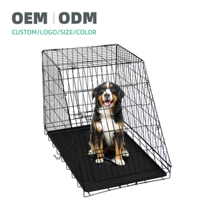<span class=keywords><strong>Cage</strong></span> <span class=keywords><strong>de</strong></span> <span class=keywords><strong>transport</strong></span> <span class=keywords><strong>pour</strong></span> animaux <span class=keywords><strong>de</strong></span> compagnie en métal pliable à design incliné, version voiture à 2 portes, <span class=keywords><strong>pour</strong></span> chiot, chien, <span class=keywords><strong>chat</strong></span>, boîte <span class=keywords><strong>de</strong></span> <span class=keywords><strong>transport</strong></span> - Product Image 1