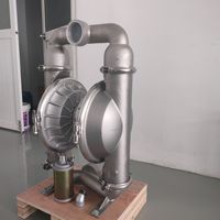T15/SSAAB/TWS/TF/STF/0014 bomba de diafragma doble accionada por aire de acero inoxidable de 3 pulgadas diafragma de PTFE de carrera completa