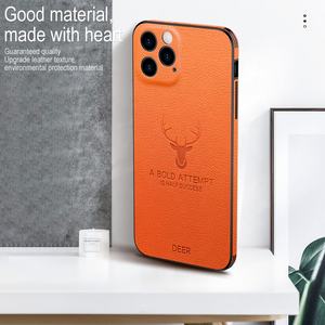LeYi personalizado OEM en relieve ciervo PU cuero contraportada funda protectora funda de teléfono móvil para <span class=keywords><strong>iPhone</strong></span> <span class=keywords><strong>13</strong></span> 11 17 XS XR MAX - Product Image 2