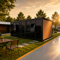 Maison conteneur mobile de luxe de haute qualité, 20 pieds 40 pieds, en structure acier, écologique, avec salle de bain et cuisine, pour villa et complexe hôtelier