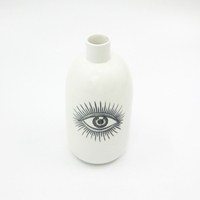 Fabrication chinoise Articles d'ameublement modernes de bonne qualité Vase en céramique Big Eye avec déco de vase