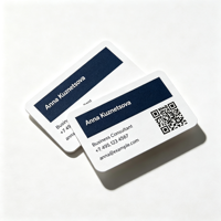 Carte de visite professionnelle en PVC imprimée sur mesure, carte de visite en plastique mat brillant, carte de visite en PVC format standard CR80 pour entreprise