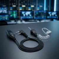 Oreillette à tube acoustique avec PTT intégré pour talkie-walkie, compatible avec les radios bidirectionnelles TK3170 TK3131, pour salle de contrôle et travaux sur site