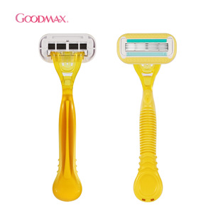 Maquinilla de Afeitar para Mujer Goodmax, Cuchilla de Acero Inoxidable, Mango de Plástico, Depilación Manual, Axilas, Cuerpo Completo, Depiladora Íntima, Morado Azul - Product Image 3