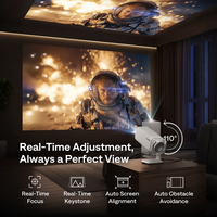 Projecteur de cinéma maison portable Type C Full HD 1080P 5800 Lumens 300 ANSI Google TV