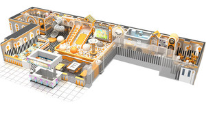 Trẻ em thương mại chơi khu vực trong nhà trẻ em của công viên trẻ em Slide mềm thiết bị sân chơi tùy chỉnh slide softplay Nhà cung cấp Trung Quốc - Product Image 4