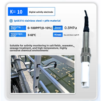 Sonde de mesure de la conductivité PTFE en ligne RS 485, résistante à la corrosion, pour la mesure de la conductivité électrique (EC) et de la salinité, pour le test de la qualité de l'eau