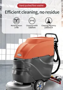 Hoge Kwaliteit Supnuo SBN-580 Hand Duw Vloer Scrubber Reinigingsmachine Vloer Scrubber