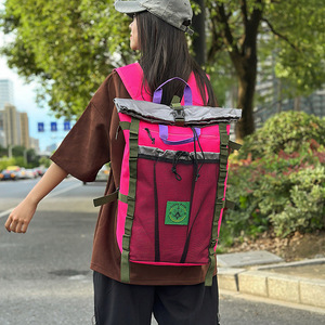 Outdoor <b>Backpack</b> 40L Adjustable Straps Color Blocking Unisex Hiking Travel Bag Lightweight Durable Design - Product Image 2