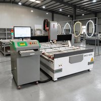 Machine de sablage laser à fibres horizontales automatique haute performance pour le décapage de revêtements et le dégraissage de verre miroir intelligent