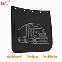 Bavette de protection anti-boue pour camion, impression plate, logo KAIXUAN, en caoutchouc EPDM, robuste, flexible, durable, noire, résistante aux UV