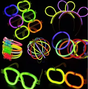 Pacchetto 100 multi colore rave body glow stick collana per i bambini nella festa di notte bomboniere