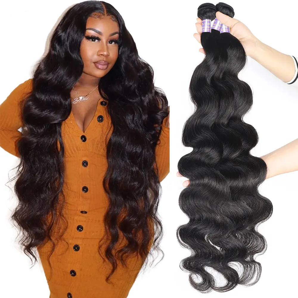 30 Inch Body Wave Bundles Human Hair Bundles Brazilian Remy human hair 1/3/4 Bundle Deals Remy Hair Extensions