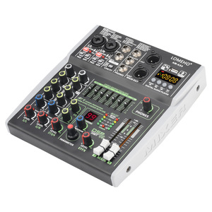Mélangeur Phantom 48V indépendant à 7 segments équilibré <span class=keywords><strong>pour</strong></span> téléphone portable, ordinateur, diffusion en direct, 4 voies, 6 voies, 99DSP, modèle AM-AX4/6, Chine - Product Image 2
