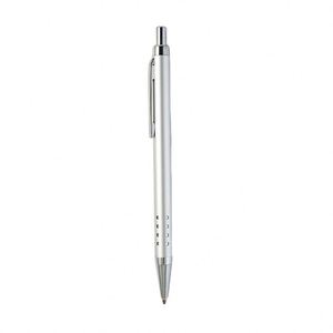 <b>Retractable</b> Metal <b>Pen</b> Featuring an Aluminium Lacquered Barrel with Sleek Chrome Trim for a Touch of Sophistication Black Ink - Product Image 2