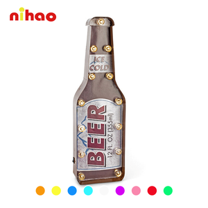 NIHAO – Boîte lumineuse halogène personnalisée en forme de bouteille avec cadre métallique, haute qualité, faible MOQ, directement de l'usine - Product Image 1