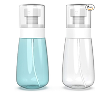 Botol semprot plastik kecil portabel isi ulang PET ukuran perjalanan 1oz 2oz 3oz 30ml 60ml 100ml botol semprot kosong Mini kabut