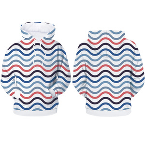 Wholesale All Over Sublimation Printed <strong>Zip</strong> up 3D Printing Hoodies <strong>Sweatshirt</strong> With Hood Pullover Jacket - Product Image 3
