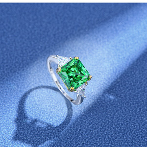Anello Eternity in Argento Sterling 925, Lussuoso Zircone Taglio Ghiaccio, Anello di Fidanzamento e Matrimonio Placcato in Rodio, Gioielli Raffinati per Donne - Product Image 6