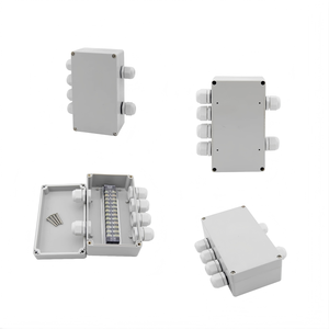 100x68x50mm <b>Waterproof</b> Junction <b>Box</b> Two-in-two-out 15A Terminal Block PG9 Cable Gland Enclosure Terminal <b>box</b> - Product Image 3