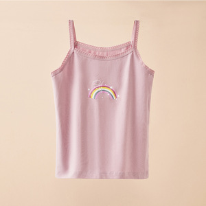 Canotta canotta canotta canotta estiva da ragazza in cotone per bambini all'ingrosso/ODM/OEM - Product Image 1