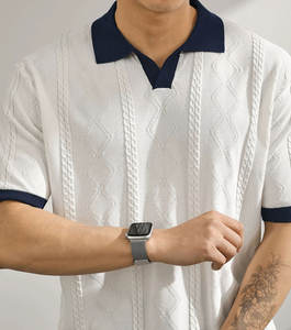 Possiamo personalizzare tutti i prodotti che stai cercando la POLO da <span class=keywords><strong>uomo</strong></span> di Design in bianco può essere personalizzata con vari pesi in tessuto - Product Image 5