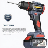 Taladro Inalámbrico de 2.0Ah con Motor de Escobillas de Iones de Litio, Taladro de Núcleo de Velocidad Variable, Grado Industrial, OEM Personalizable, 21V, Mandril de 1/4'', 220Nm Máx.
