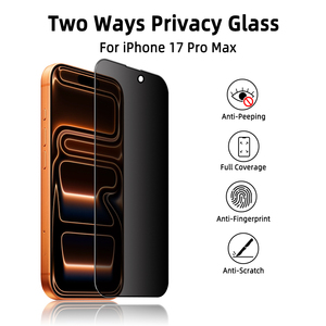 Protector de Pantalla de Privacidad 2.5D para <span class=keywords><strong>iPhone</strong></span> <span class=keywords><strong>12</strong></span> 13 16 17 Pro MAX Plus, Anti-Espía, Anti-Golpes, Cristal Templado 9H para <span class=keywords><strong>iPhone</strong></span> 18 Pro - Product Image 4