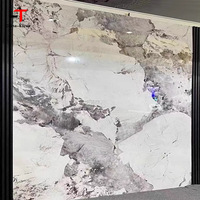 PET 1220*2440mm * 3mm décoration intérieure artificielle UV marbre panneau mural haute brillance PVC feuille de plastique pour la maison de fond