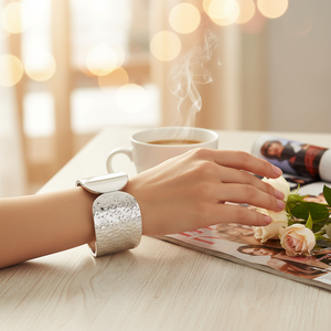 Braccialetti di moda a cerniera placcati in oro elegante Design braccialetto per le donne - Product Image 3