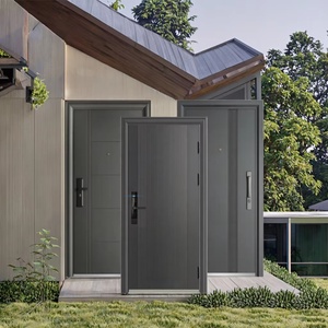 Villa giriş için bina güvenli kapısı çelik güvenlik kapısı ev dış ön kapı anti-hırsızlık giriş kapısı mühendislik için - Product Image 5