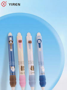 Yiren Tùy Chỉnh Phim Hoạt Hình Dễ Thương Kawaii Gấu Đài Phun Nước Erasable Bút Dễ Thương Cho Trẻ Em Kawaii Văn Phòng Phẩm - Product Image 5