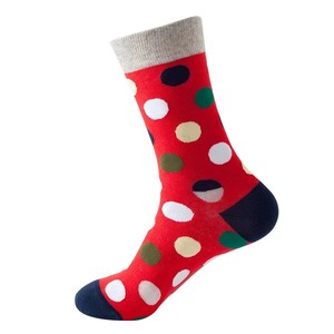 C042602TM <span class=keywords><strong>Calcetines</strong></span> de algodón con estampado de lunares, exquisitos y novedosos, <span class=keywords><strong>calcetines</strong></span> cómodos y suaves para hombre con cuello redondo. - Product Image 6