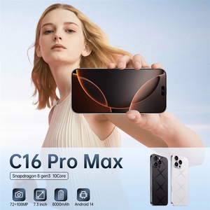 Nouveau Smartphone C16 Pro <span class=keywords><strong>Max</strong></span> Écran In-cell 6,6 pouces 8+256G Android 13 Caméra arrière HD MP CDMA Anglais - Product Image 4