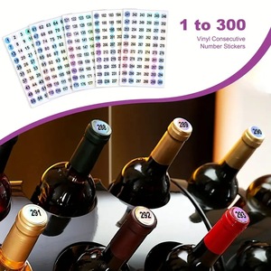 Etiquetas Láser Circulares <span class=keywords><strong>de</strong></span> 1cm para Botellas <span class=keywords><strong>de</strong></span> Esmalte <span class=keywords><strong>de</strong></span> Uñas, Etiquetas Reflectantes con Números, Venta Caliente 1-1000 - Product Image 6