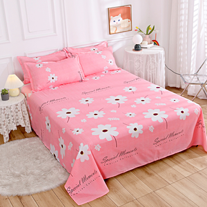 Parure de draps imprimés givrés 70 motifs pour lit Queen/<span class=keywords><strong>King</strong></span>, draps plats en fibre pour dortoir, vente chaude - Product Image 3