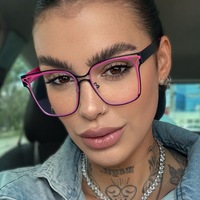 Monture de lunettes transparente et colorée à la mode pour femmes, lunettes de lecture couleur bonbon, lunettes optiques