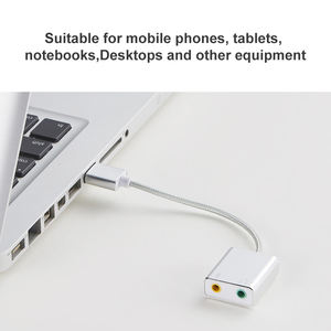 Adaptateur audio USB Type-C, <span class=keywords><strong>carte</strong></span> <span class=keywords><strong>son</strong></span> <span class=keywords><strong>externe</strong></span> stéréo 3D avec lecteur gratuit pour <span class=keywords><strong>Mac</strong></span> OS X et Windows - Product Image 4