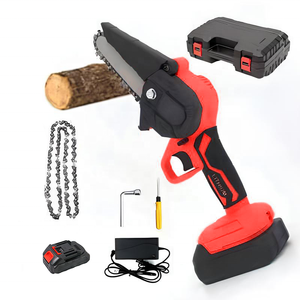 Scie à chaîne portable Ananke Tools de 4 pouces, qualité industrielle et bricolage, 500 W, alimentée par batterie rechargeable, haute qualité - Product Image 1