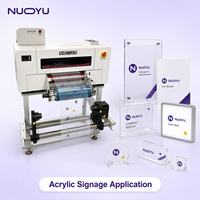 Nouvelle imprimante UV DTF en gros pour autocollants, machine de transfert pour panneaux en acrylique de 300 mm, tête unique, 8 canaux d'encre UV, certifiée CE