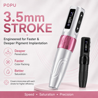 POPU Mini Diva 3.5mm Stroke Draadloze PMU Machine 2V Start-Up Permanente Make-up Pen voor Haarstreep Donkere Lippen