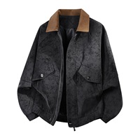 Veste à revers marron de qualité supérieure pour homme en similicuir PU, manteau personnalisé pour l'automne et les activités de plein air
