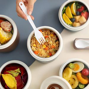 Portable Stainless Steel 304 Kids <b>Lunch</b> <b>Box</b> Set with Bag <b>Stackable</b> Stainless <b>Lunch</b> <b>Box</b> for Kids Soup Cup - Product Image 3
