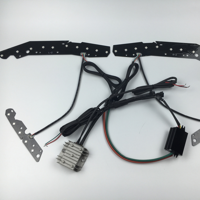 Smart Phone App Control Sk6812 Rgb Colorshift Car Headlight Led Board Light Turn Light