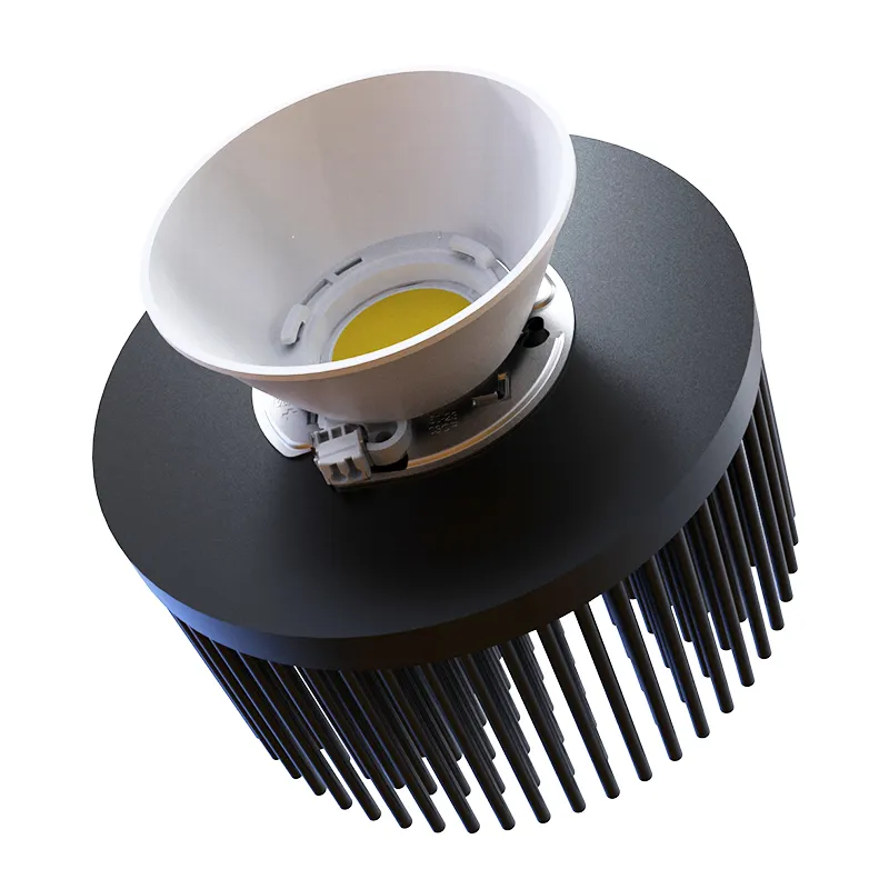 Anodized aluminum radiator led lights heat sink pin fin heatsink for cxb3590 led lights heat dissipation