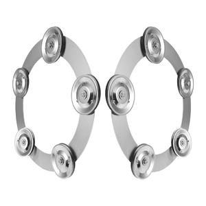 Anillo de jingles de platillo de tambor de acero inoxidable Circular de nueva venta para agregar sonidos de percusión a actuaciones de batería - Product Image 1