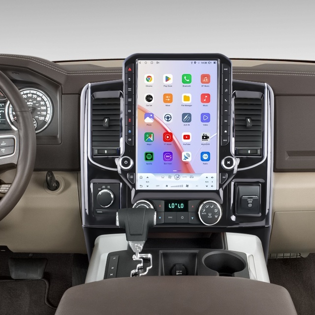 Navihua New Design 14.5 Inch Android Car Radio GPS Navigation Multimedia Carplay Auto Stereo Head Unit for Dodge RAM 2008 2014