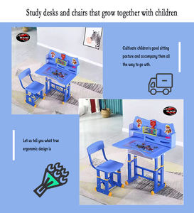 <span class=keywords><strong>โต๊ะ</strong></span><span class=keywords><strong>เขียน</strong></span><span class=keywords><strong>หนังสือ</strong></span>เด็ก <span class=keywords><strong>ลาย</strong></span><span class=keywords><strong>การ์ตูน</strong></span> ขายดี ปรับระดับได้ สำหรับนักเรียนประถม พร้อมชุดเก้าอี้ - Product Image 3